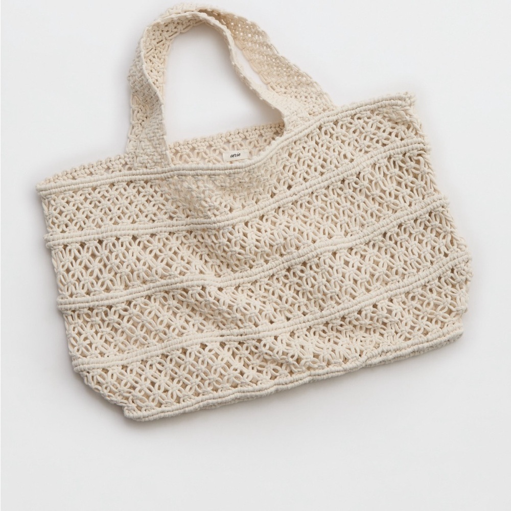 Aerie Jumbo Crochet Tote Bag